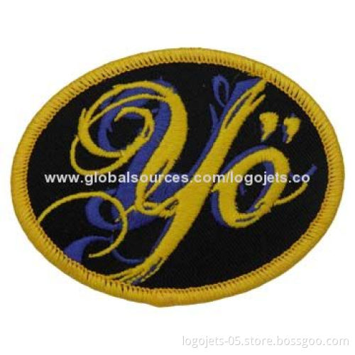 Embroidered Patch, Made of PVC Material, with Glitters